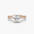 Solitaire with Eternity Pavé