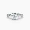 Solitaire with Eternity Pavé