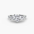 Three-Stone with Pavé Band