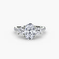 Three-Stone with Pavé Band