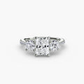 Three-Stone with Pavé Band