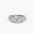 Three-Stone with Pavé Band 2