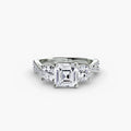 Three-Stone with Pavé Band 2