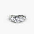 Three-Stone with Pavé Band 2