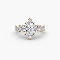 Three-Stone with Pavé Band 2