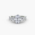 Three-Stone with Pavé Band 2