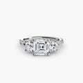 Three-Stone with Pavé Band 3
