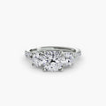 Three-Stone with Pavé Band 3