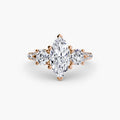 Three-Stone with Pavé Band 3