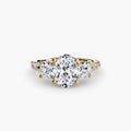 Three-Stone with Pavé Band 3