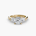 Three-Stone Ring (Baguette Side Stones)