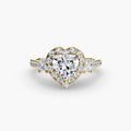 Three-Stone Ring with Halo 2