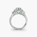 Three-Stone Ring with Halo 2