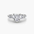 Five Stone Ring with Pavé Band