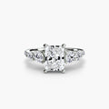 Five Stone Ring with Pavé Band