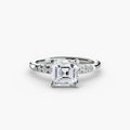 Solitaire with Shoulder Accents
