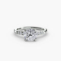 Solitaire with Shoulder Accents
