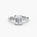 Solitaire with Shoulder Accents