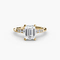 Solitaire with Shoulder Accents