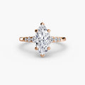 Solitaire with Shoulder Accents