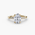 Solitaire with Shoulder Accents