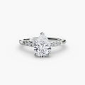 Solitaire with Shoulder Accents