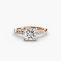 Solitaire with Shoulder Accents