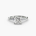 Solitaire with Shoulder Accents