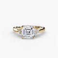 Solitaire with Cluster Shoulders 2