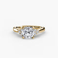 Solitaire with Cluster Shoulders 2
