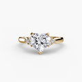 Solitaire with Cluster Shoulders 2