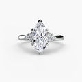 Solitaire with Cluster Shoulders 2