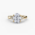 Solitaire with Cluster Shoulders 2