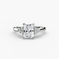 Solitaire with Cluster Shoulders 2