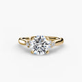 Solitaire with Cluster Shoulders 2