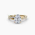The Emerald Twist Pavé Ring
