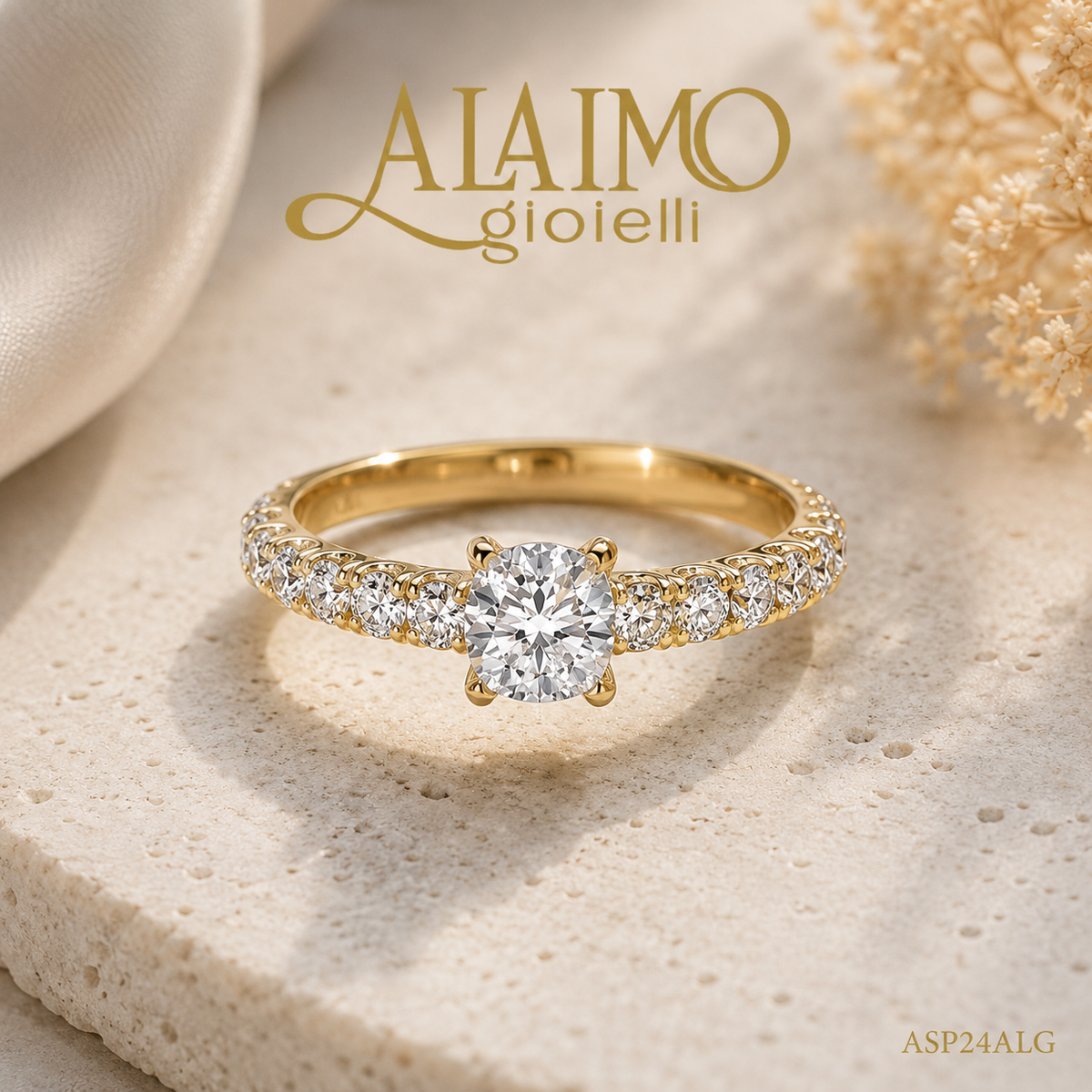 Soltario ASP24ALG Oro 18kt con Diamanti