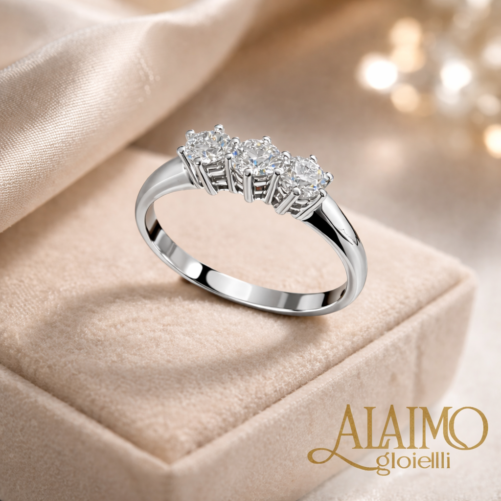 Trilogy Diamanti AT02 Oro Bianco 18kt