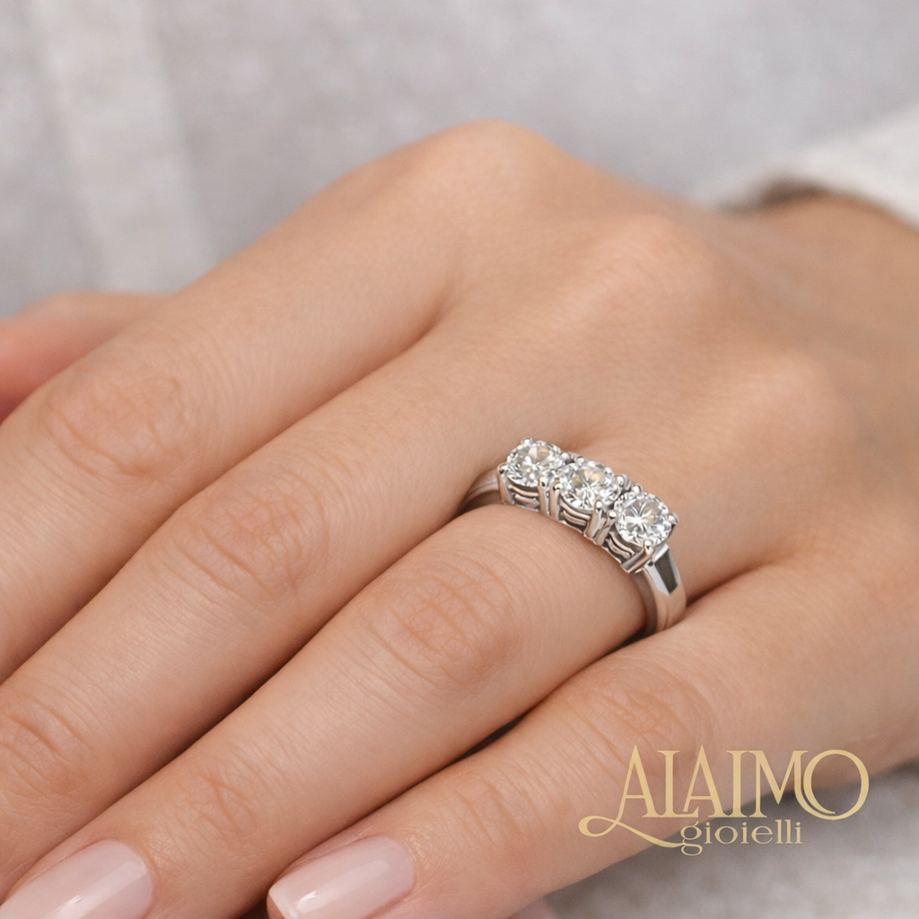 Trilogy Diamanti AT01 Oro Bianco 18kt