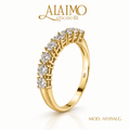Veretta AF09 Oro 18 kt con 7 Diamanti Taglio Brillante