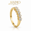 VERETTA AF10 ORO 18 KT CON 5 DIAMANTI TAGLIO BRILLANTE
