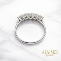 Veretta AF29 Oro 18 kt con 5 Diamanti Taglio Brillante